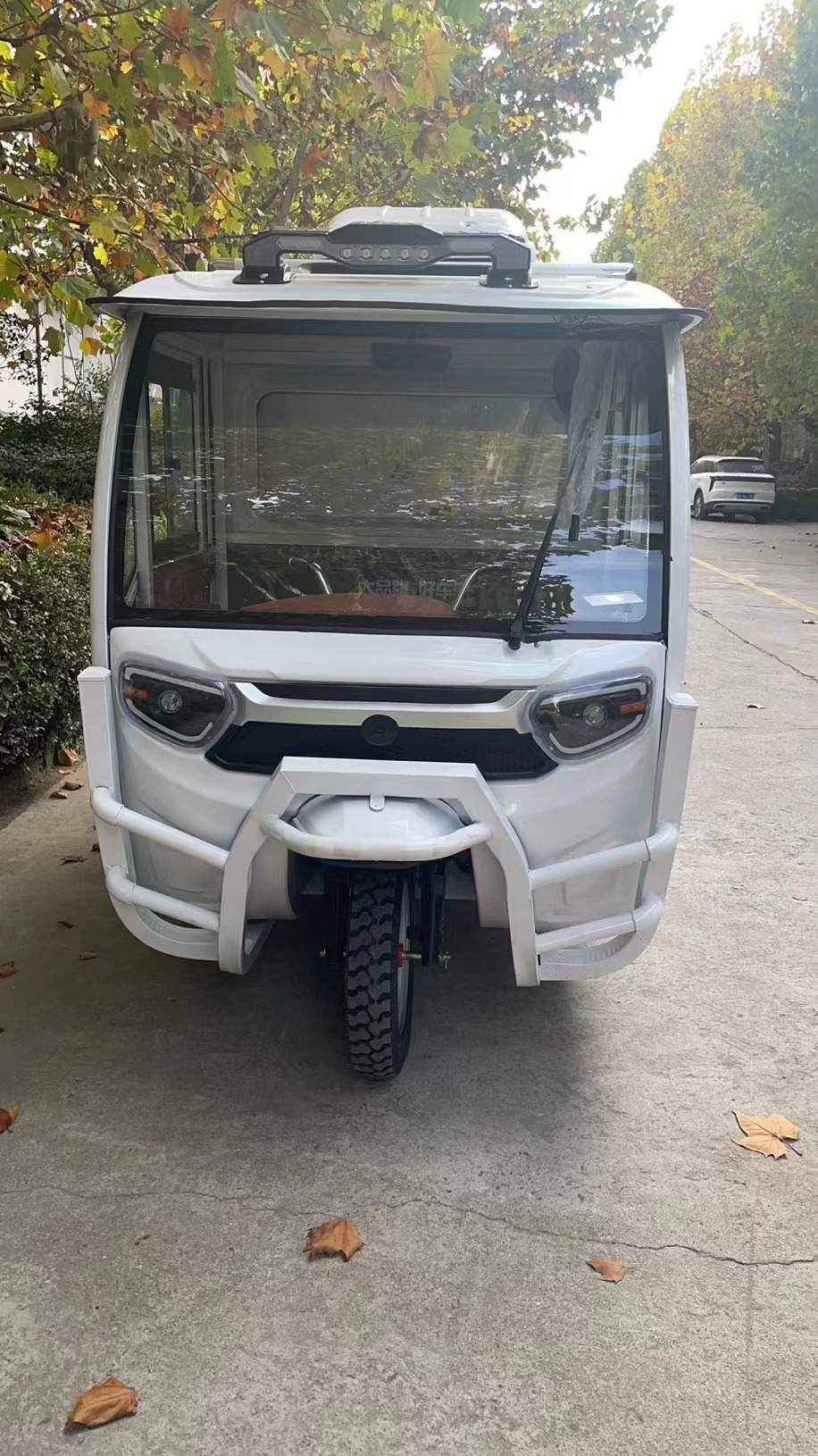 Kingclima three wheel adult cargo tricycle battery dc powered electric refrigerated tricycle for short distance transportation