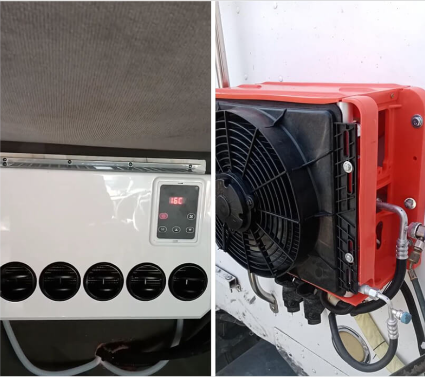 Sprinter Crane Cab Rooftop Mounted Van Air Conditioner 12V